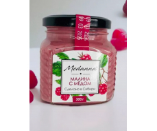 Медовая паста Medanna с малиной, 300 гр