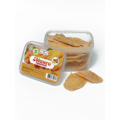 Сушеное натуральное манго, 200 гр